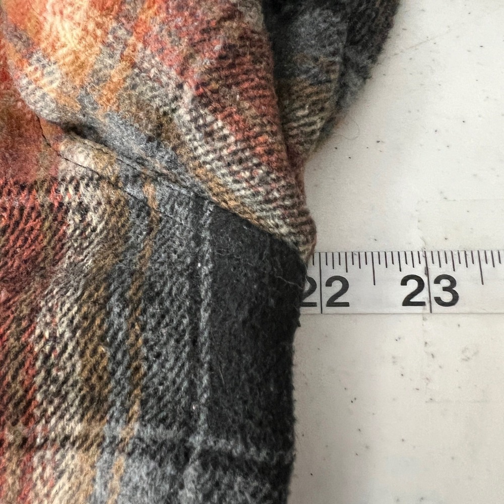 Brooklyn Cloth Mens Plaid Hooded Flannel Shirt Jacket w Pockets Large - Picture 7 of 9